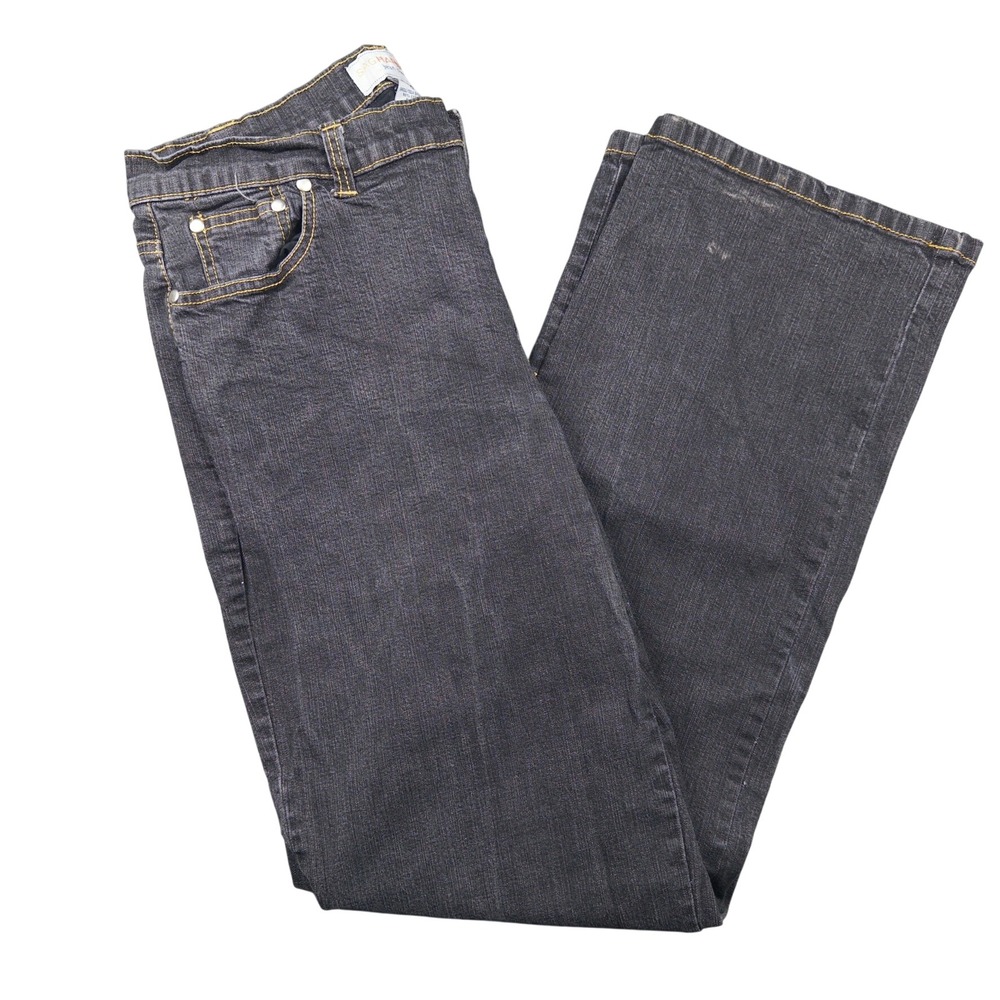 Sag Harbor Jean Company Jeans Women 12 Black Bootcut Stretch Denim Academia 90s